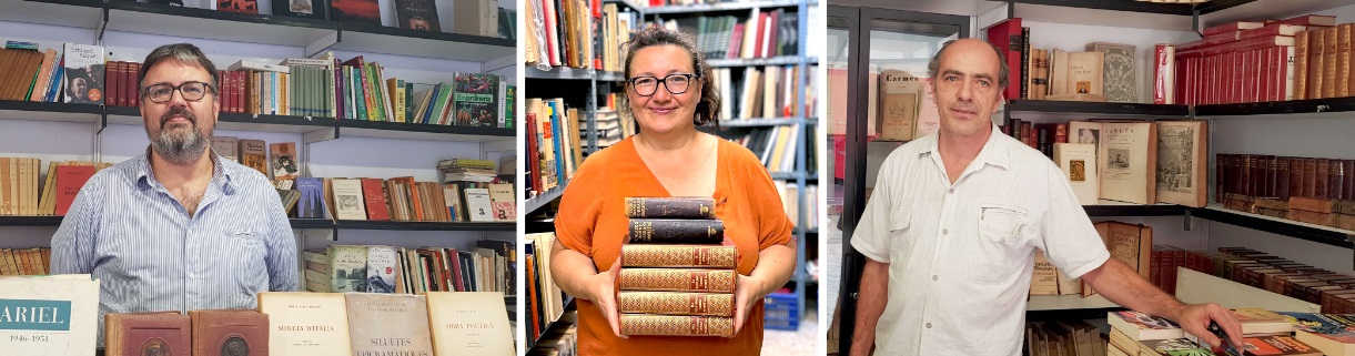 Libreros de la Feria del Libro de Ocasión, Antiguo y Moderno de Barcelona